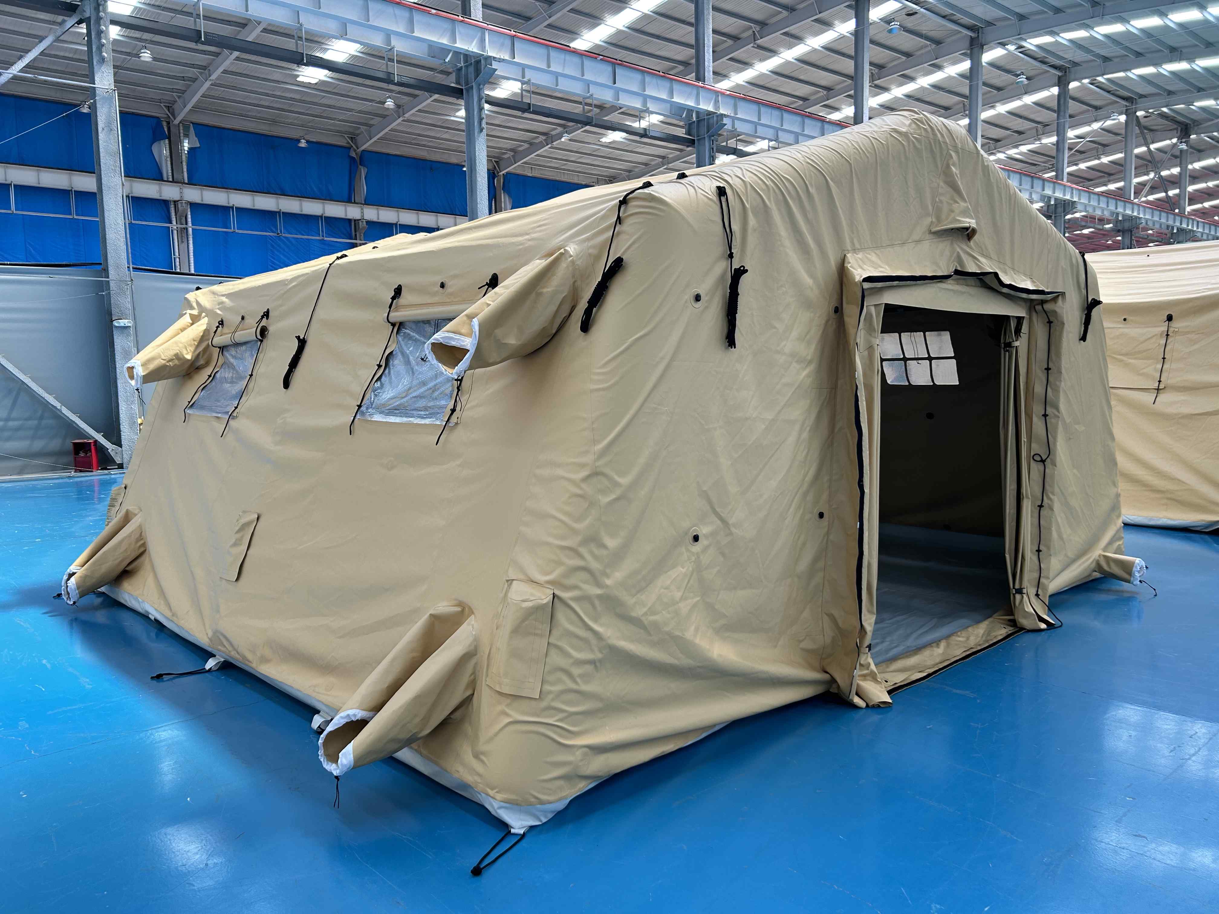 Inflatable tent sand colour