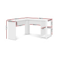 Office Computer Corner Desk White