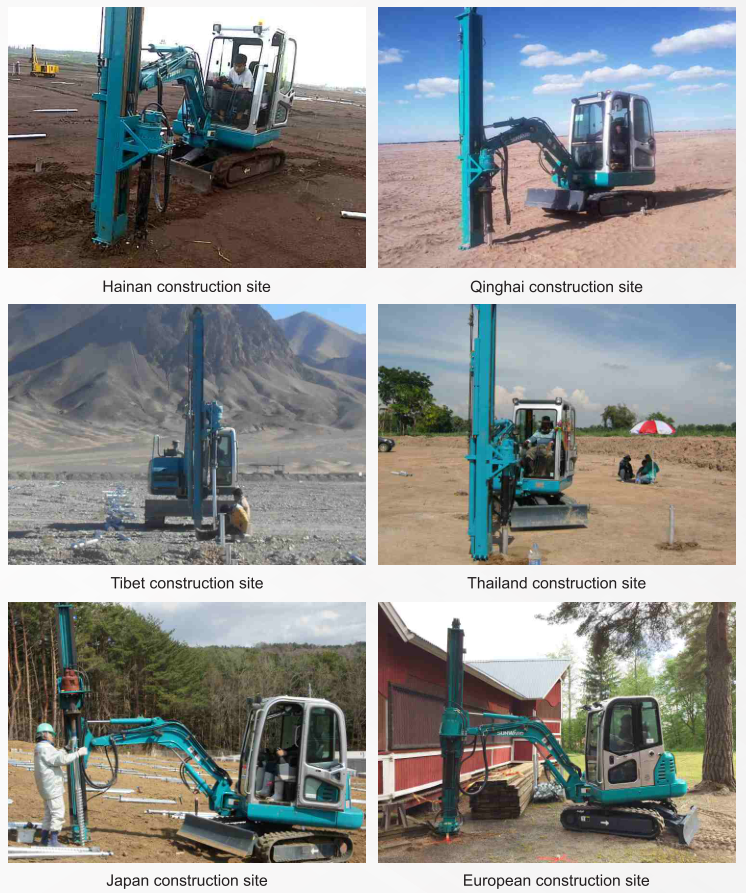 ground screw machine