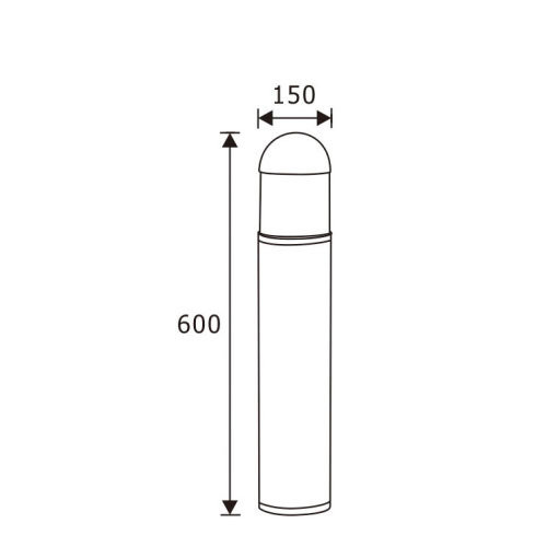 LEDER Aluminum PC cover CREE Led Bollard Light