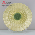 Luxury Gold Sunflower Match Color Gold Plate