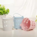 Hollowed-out letters mini bucket