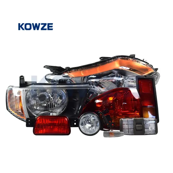 Kowze Auto Lighting Systems for Toyota Hilux, Ford Ranger, Mitsubishi Pajero - Halogen Car Headlights and LED Tail Lights