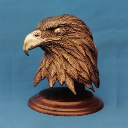 Outdoor decor large fiberglass eagle head