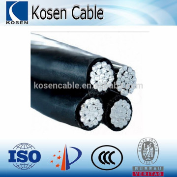 Quadruplex service drop cable ABC AAC phase Aluminum conductor
