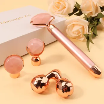 4-in-1 Natural Jade Facial Roller: Your Comprehensive Skin Care Tool