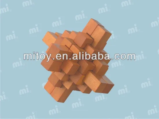 wooden iq puzzles tribble cross