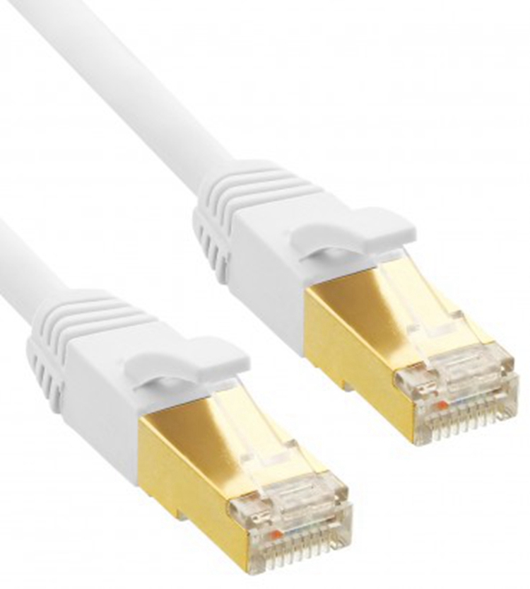 Flaches Cat7-Ethernetkabel Gebrauchtes Telekommunikationskabel