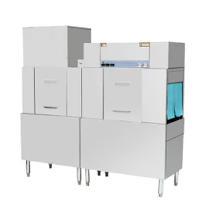 RUITAI Commercial Long Conveyor Freestanding Inclined Dishwashing Machine