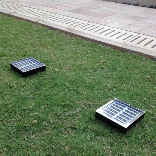 Outdoor recessed solar led lawn lamp