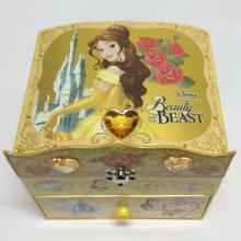 Caja de almacenamiento de joyas estilo diamante princesa estilo