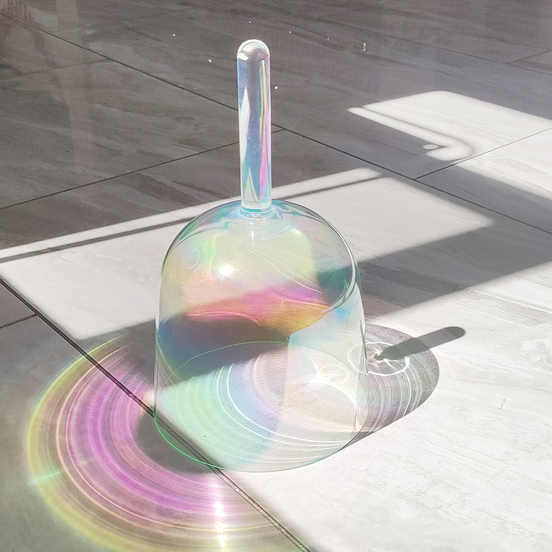 Rainbow Radiance Handheld Crystal Singing Bowl