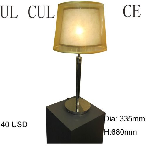 2014 New Modern Style Table Lamp double layers fabric shade