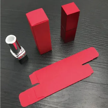 Red Cardboard Lip Rouge Packing Box
