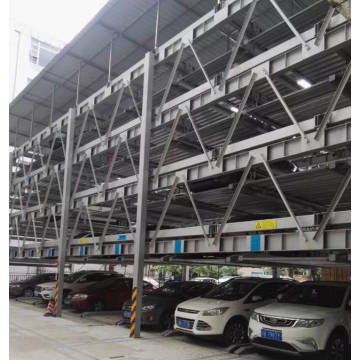 Sistema de estacionamiento para automóviles de elevación y recorrido de cinco capas