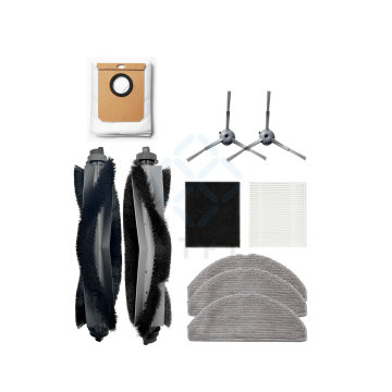 EUFY Sweeping Robot Accessory Kit: Main Brush, Filter, Dust Bag, Cloth, and Edge Brush for L60 & L50 Models