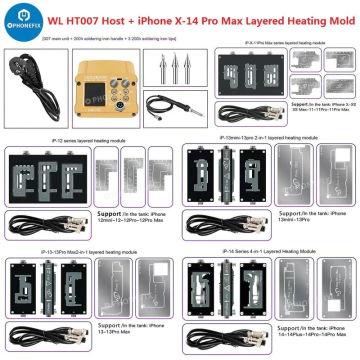 Wl HT007 Intelligent Layered Heating Soldering Station x Solder Rework Station for iPhone X-14 Pro Max