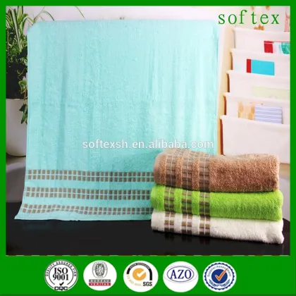 Bathroom towel sets dobby cotton towel sets