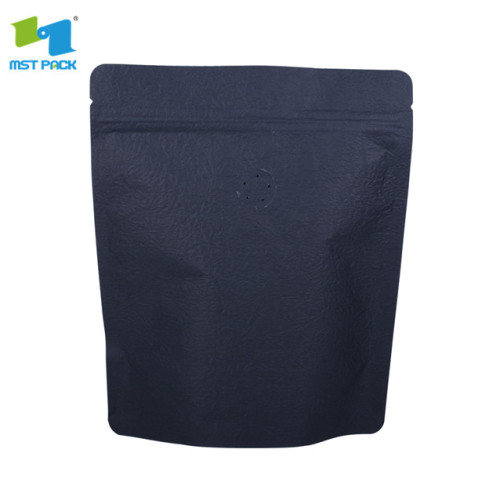 sac d&#39;emballage en papier mat mayalr ziplock café