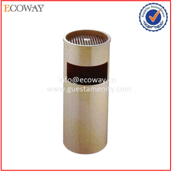 5 star luxury hotel room waste bin round shape recycle trash bin