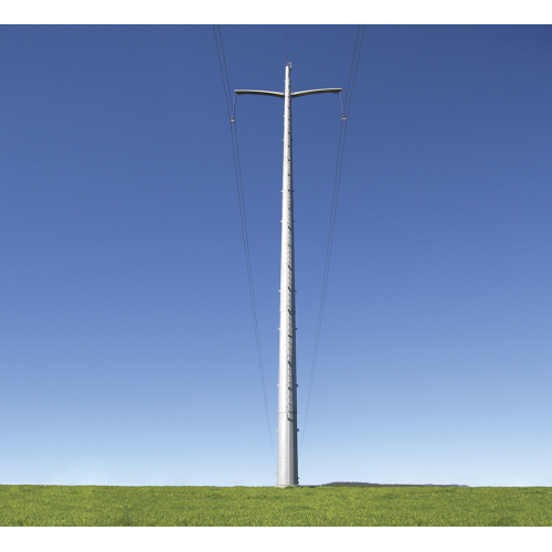 Power Transmission Poles Hot Dip Galvanized Steel poles distribution pole Supplier