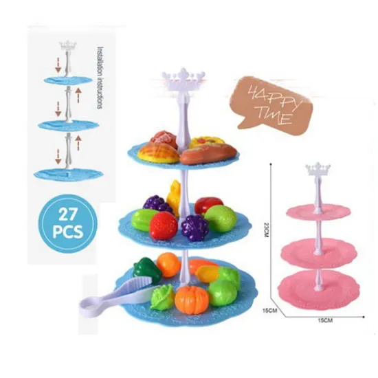 Realistic Mini Toddler Cake, Biscuit, and Doughnut Models: Perfect for Interactive Afternoon Tea Time and Toy Simulation Play for Girls