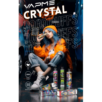 All Flavors Vapme Crystal 7000 Puffs Wholesale Price
