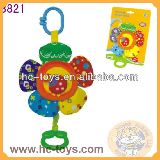 hot sale cute baby plush toys, colorful flower plush toys,soft plush baby toy