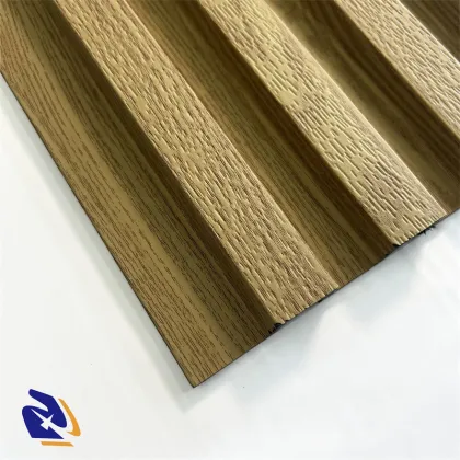 3D Log Wood Grain Embossed PS Wall Panel for Modern Interior Wood Wall Panels
