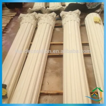 Elegance decorative golden pillars