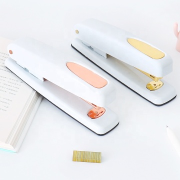 Agrapeur de bureau en métal blanc avec or et or rose - idéal pour le bureau, la maison et l'école