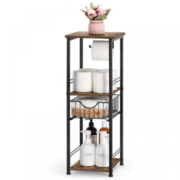 3 Tier End Table Storage Organizer for Bathroom