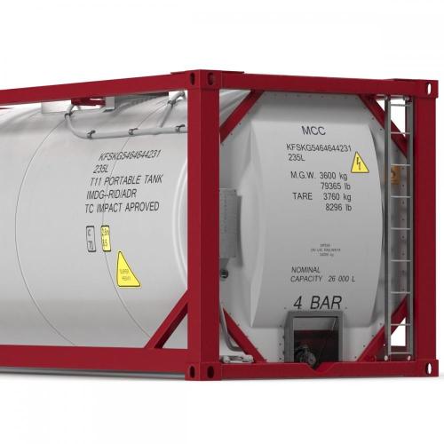 LNG de 20 pés químico ISO Tank Recipler