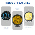 LIUHJG 6-LED 4 Inch Off-Road Motorcycle Spotlight with Yellow Cover White Light Spot light for ATV UTV