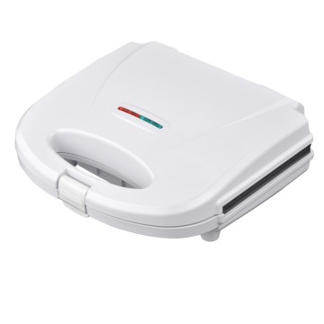 White Electric Breakfast Sandwich Maker - Custom Home 2 Slice Cartoon Cheese Toaster Non Stick Grill