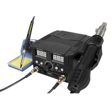8582D Desoldering Station: 2-in-1 Dual Digital Display Soldering and Hot Air Station