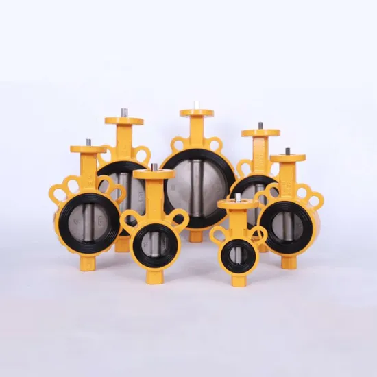 Taike China factory standard common type handwheel operated casting manual wafer butterfly valves price