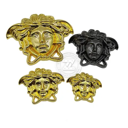 Alloy Medusa Face Statue Decorative Buckle for Sofa Decoration
