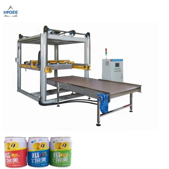Automatic Depalletizer and Labeling System for Canned Sardines