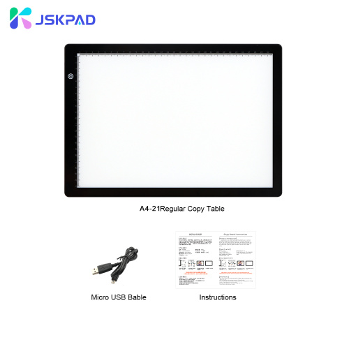 Led tracer board for copying and drawing