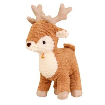 Cartoon pose realistic elk Christmas plush decoration