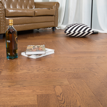Herringbone oak parquet wood flooring