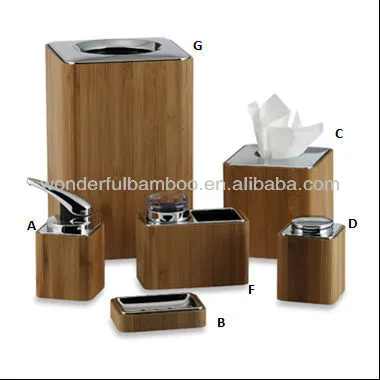 Bamboo Bathroom Set