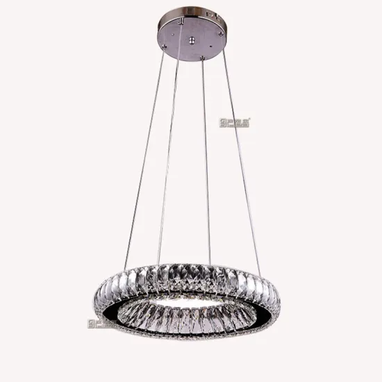 Stainless steel and K9 crystal chandelier pendant light