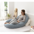 Almohada corporal de maternidad con cubierta lavable de forma u