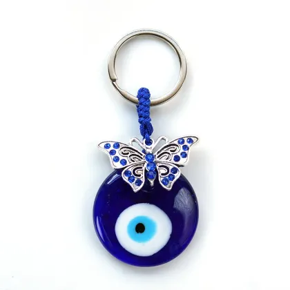 Metal Evil Eye Keychain