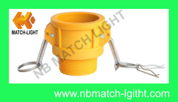 China Manufacturing Nylon Quick Release Camlock Coupling 4" Male Coupling