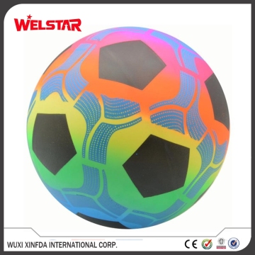 Hot Sale Cheap Rainbow Vinyl PVC Toy Ball For Kids