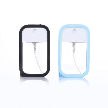 silicon rubber case 45ml 50ml Plastic PETG perfume credit card style sprayers bottle