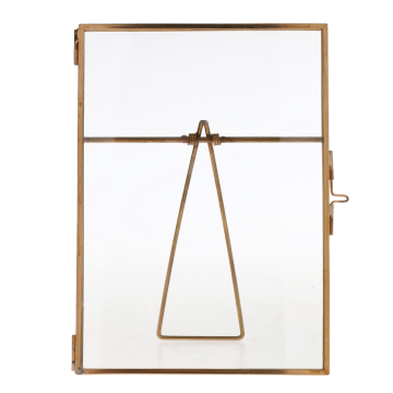 Modern Glass Freestanding Picture Photo Frame Portrait Holder Table Decoration